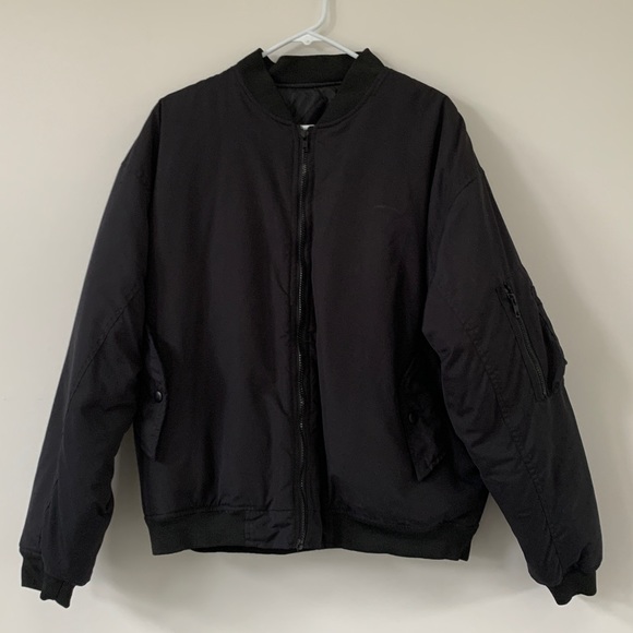 design crew Jackets & Coats Vintage Mens Black Bomber Jacket Poshmark